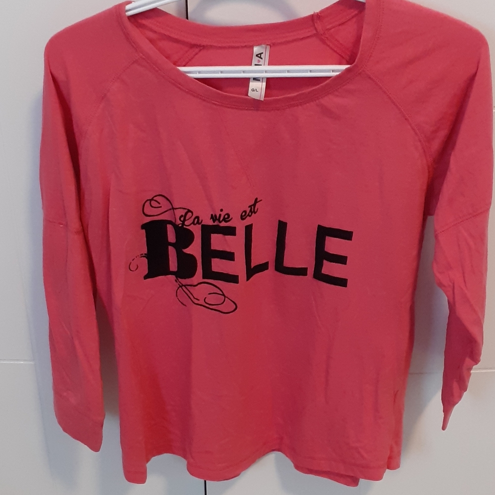 MIA's pink long selve top